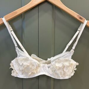 Aerie Pretty Luxuries Floral Satin Tie Bridal Bra
